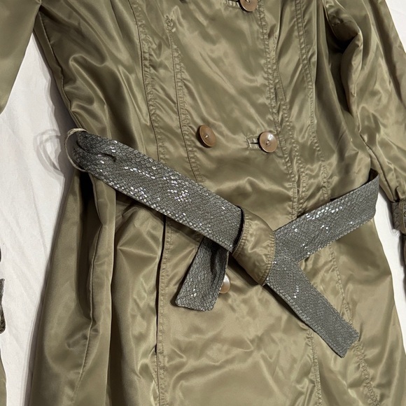 Adore Olive Double-Breasted Trench Coat - Picture 5 of 13